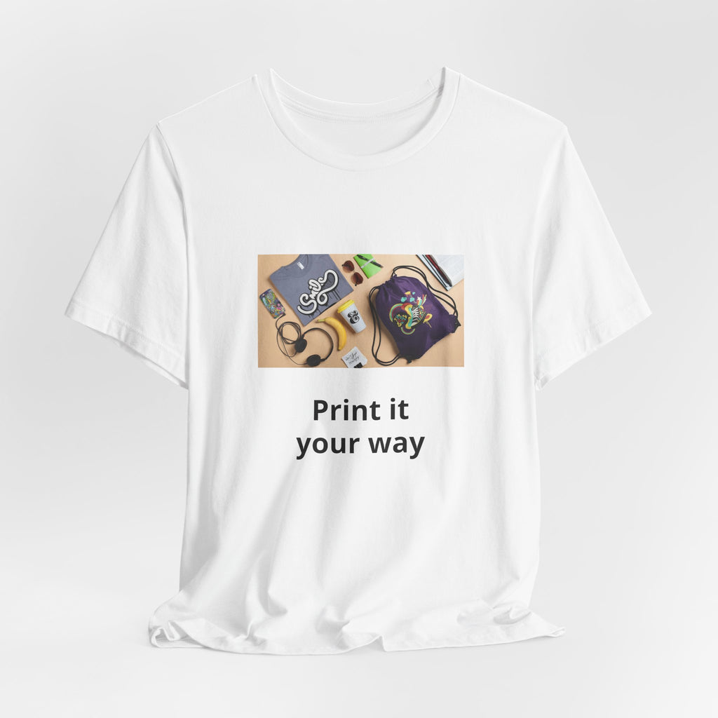 Custom Photo Print T‑Shirt — "Print it your way"