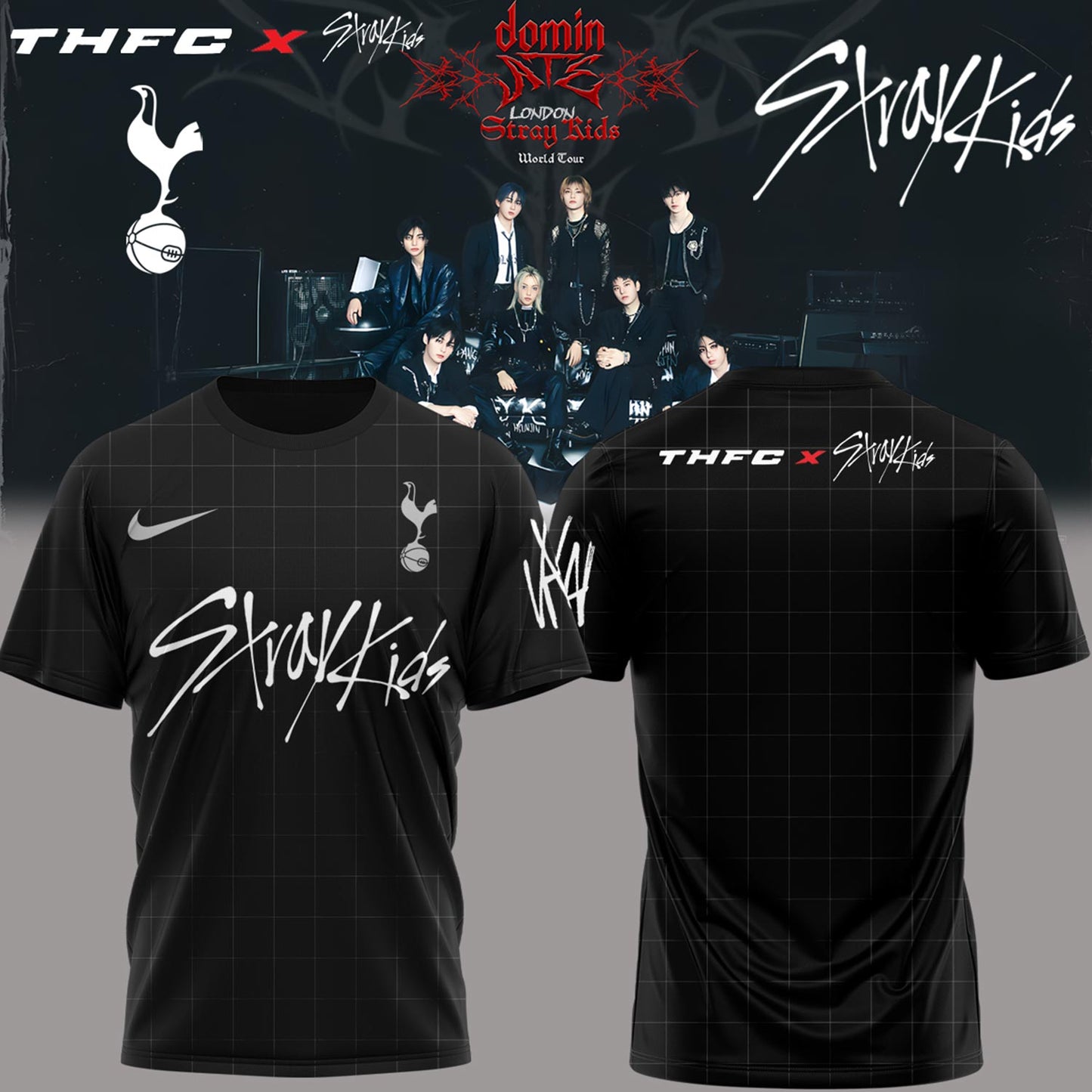 THFC x Stray Kids Limited Edition 25/26 Away T-Shirts