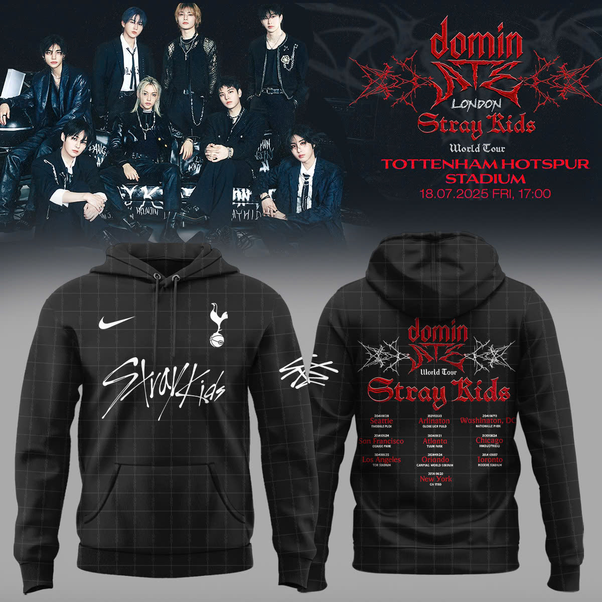 ..THFC x Stray Kids Limited Edition 25/26 Hoodie