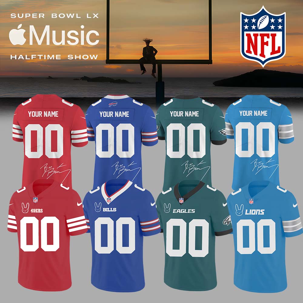 NFL x Bad Bunny Super Bowl Jersey – All Teams Edition (Custom Name & Number)