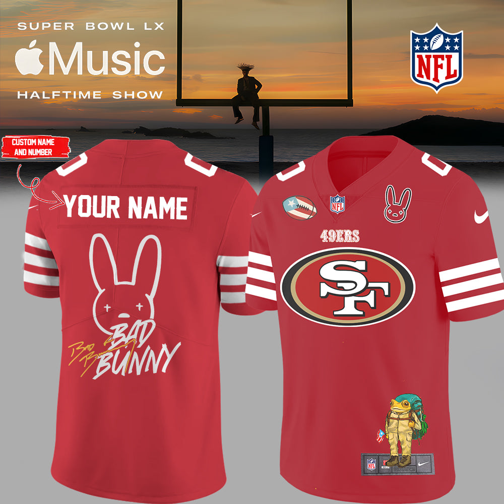 NFL x Bad Bunny Super Bowl Jersey – All Teams Edition (Custom Name & Number)