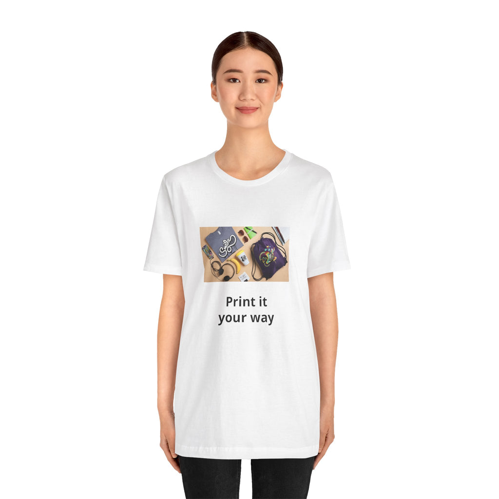 Custom Photo Print T‑Shirt — "Print it your way"