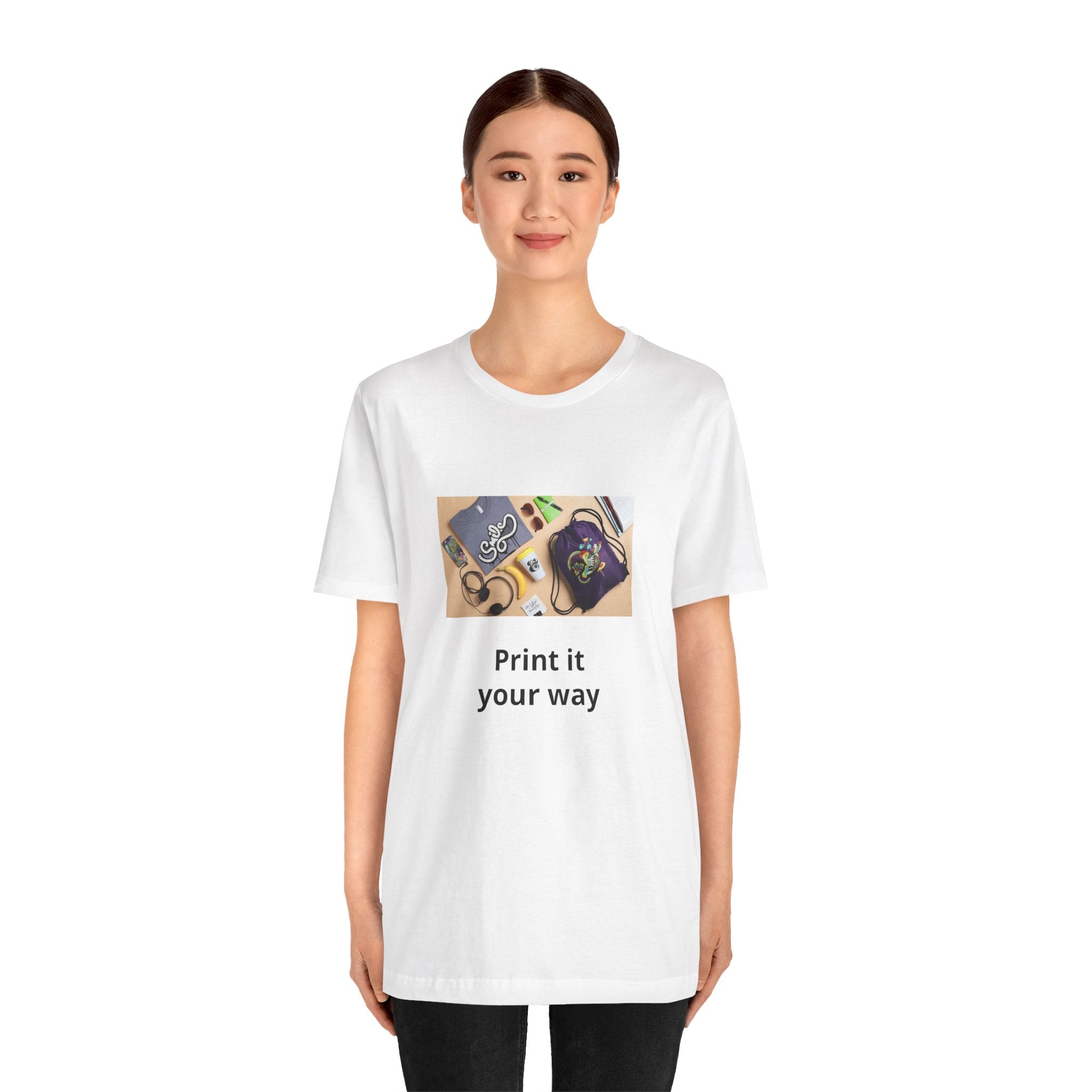 Custom Photo Print T‑Shirt — "Print it your way"