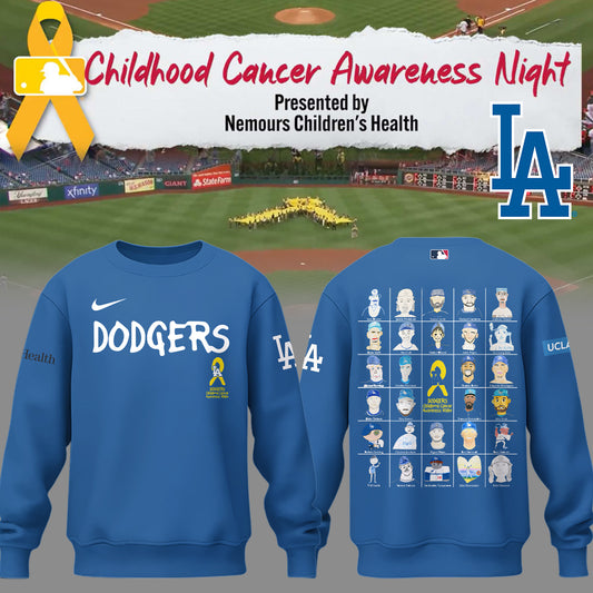 LA Dodgers Childhood Cancer Awareness Night Limited SweatShirt