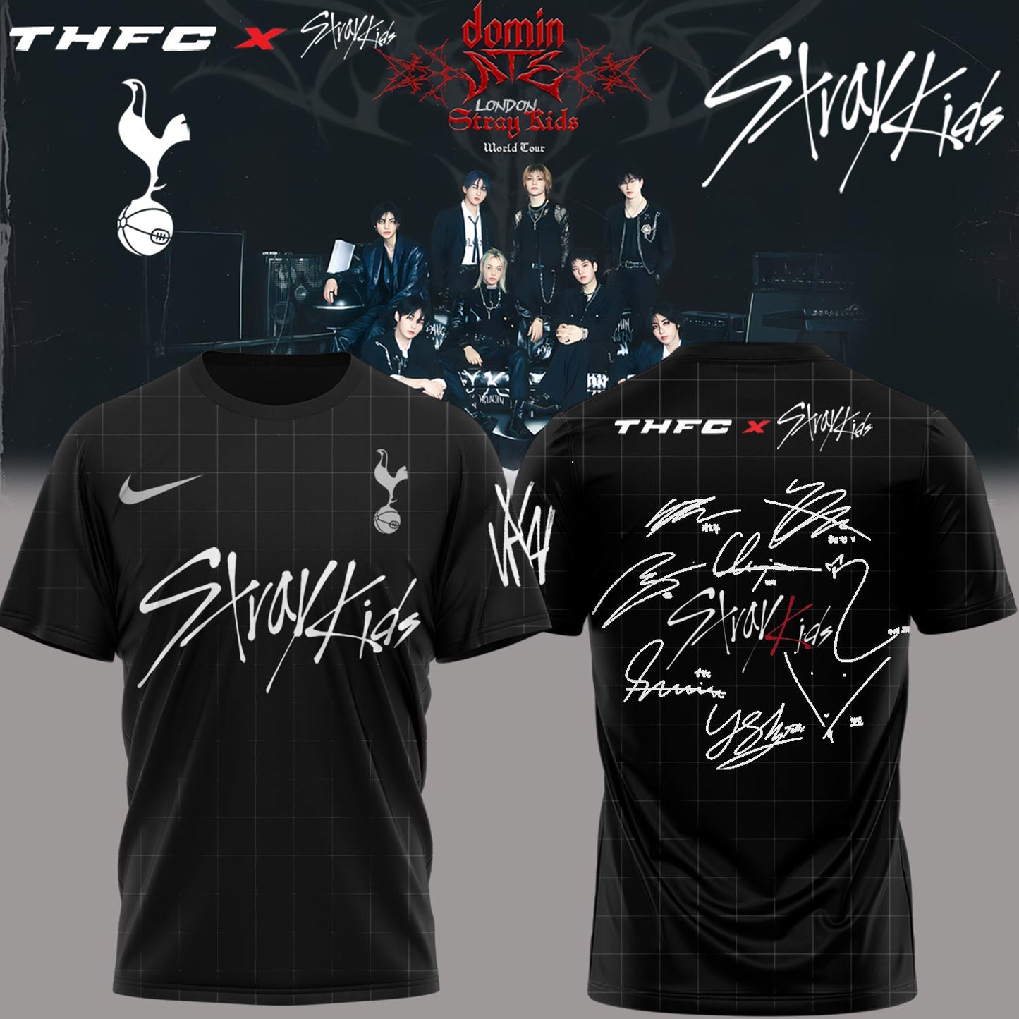 THFC x Stray Kids Limited Edition 25/26 Away T-Shirts