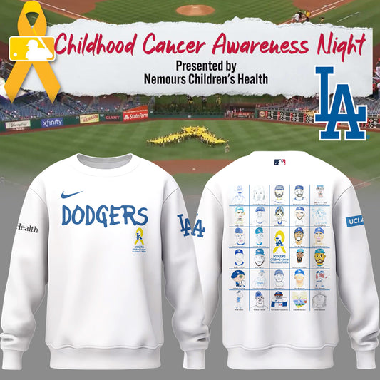LA Dodgers Childhood Cancer Awareness Night Limited SweatShirt