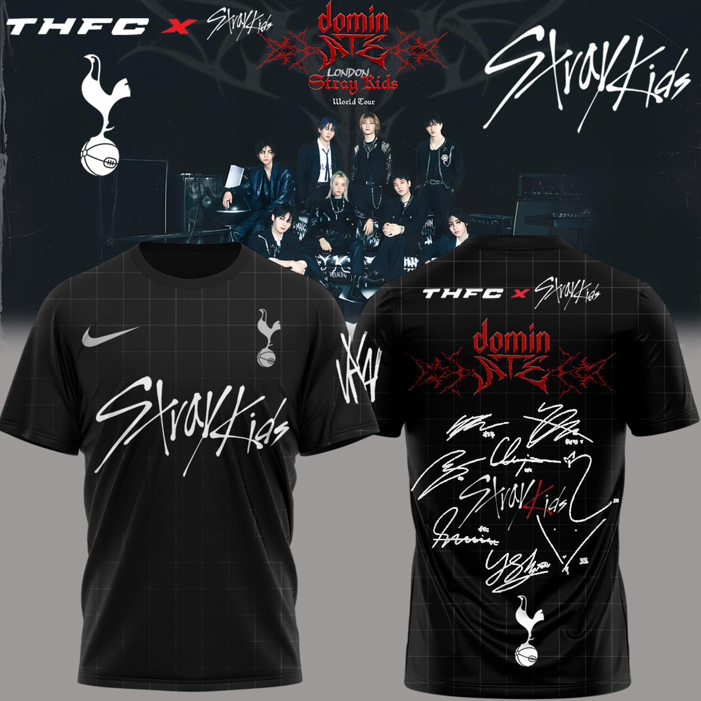 THFC x Stray Kids Limited Edition 25/26 Away T-Shirts