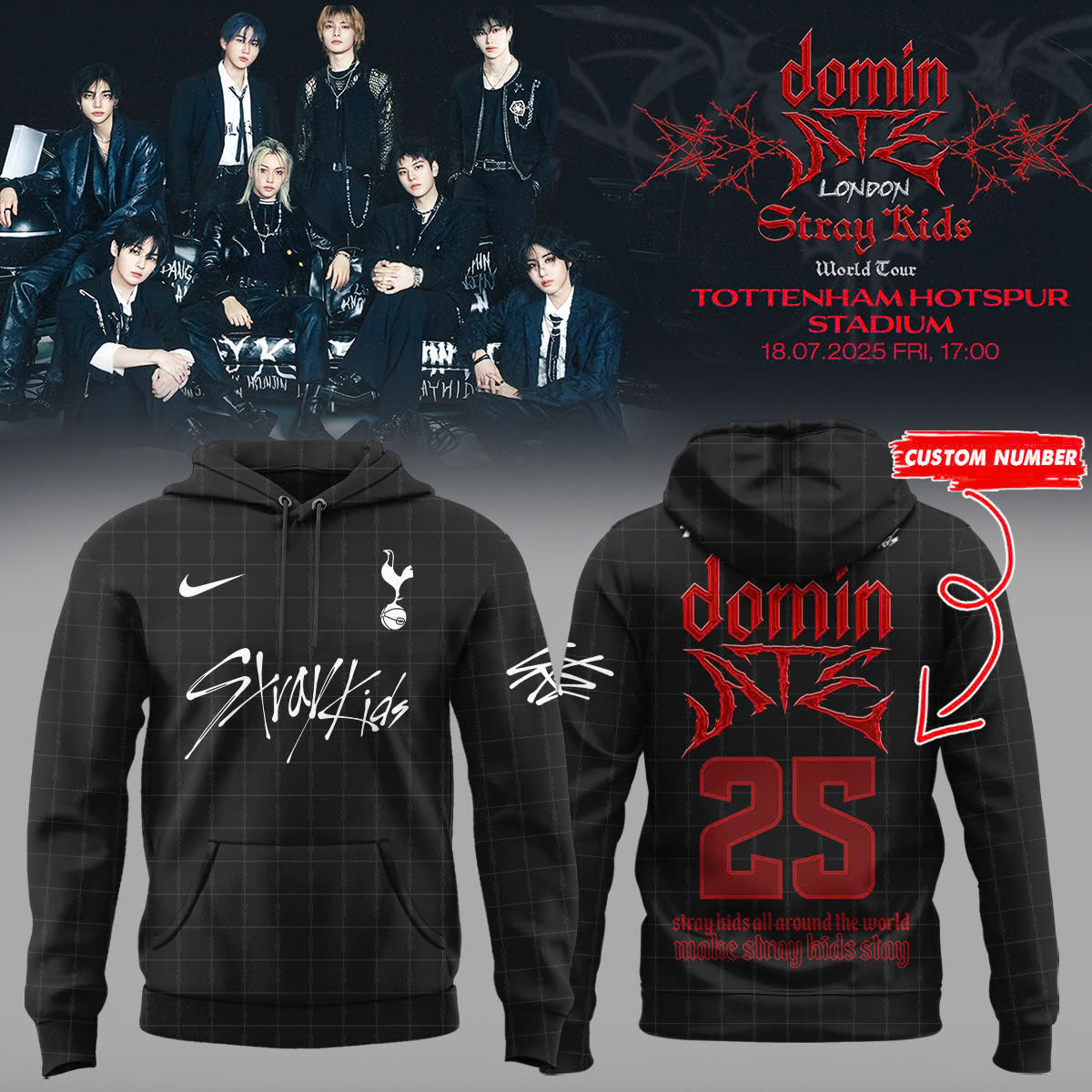 ..THFC x Stray Kids Limited Edition 25/26 Hoodie