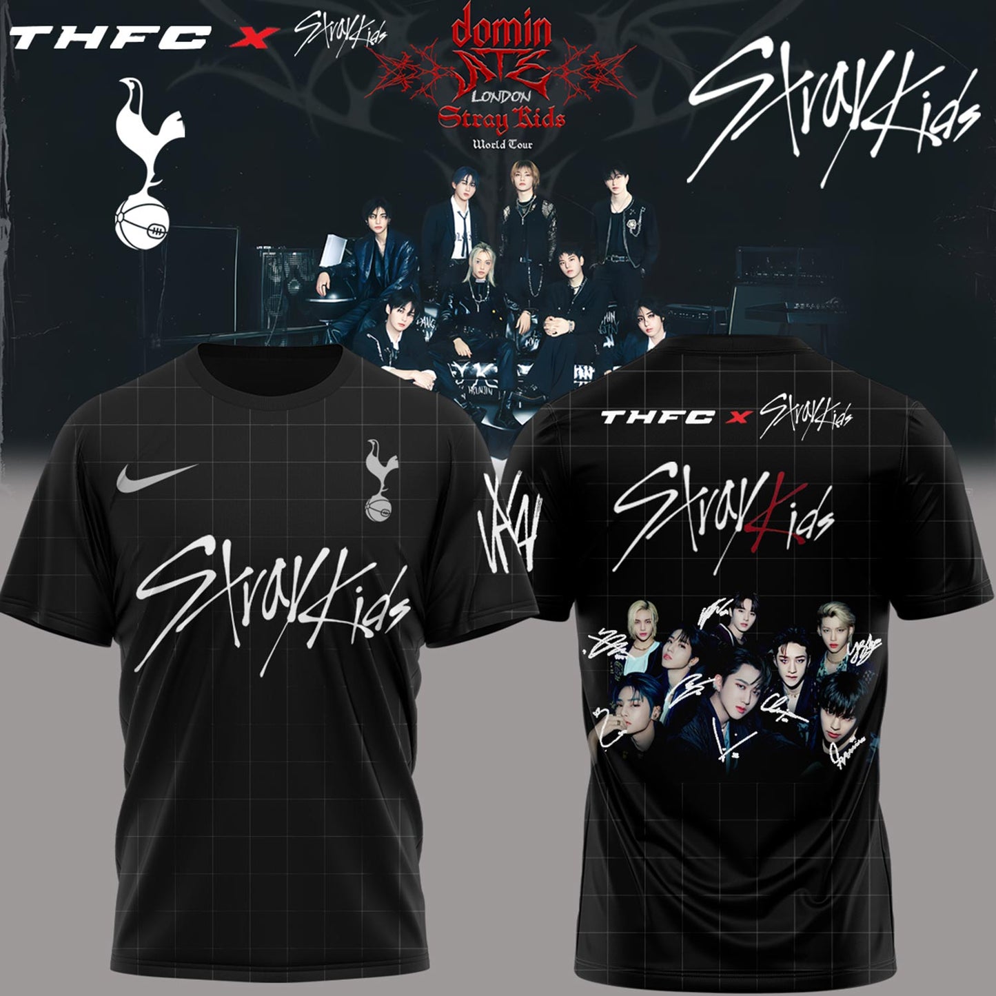 THFC x Stray Kids Limited Edition 25/26 Away T-Shirts