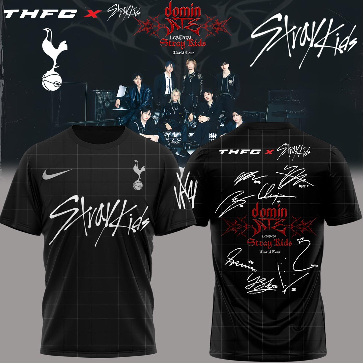THFC x Stray Kids Limited Edition 25/26 Away T-Shirts