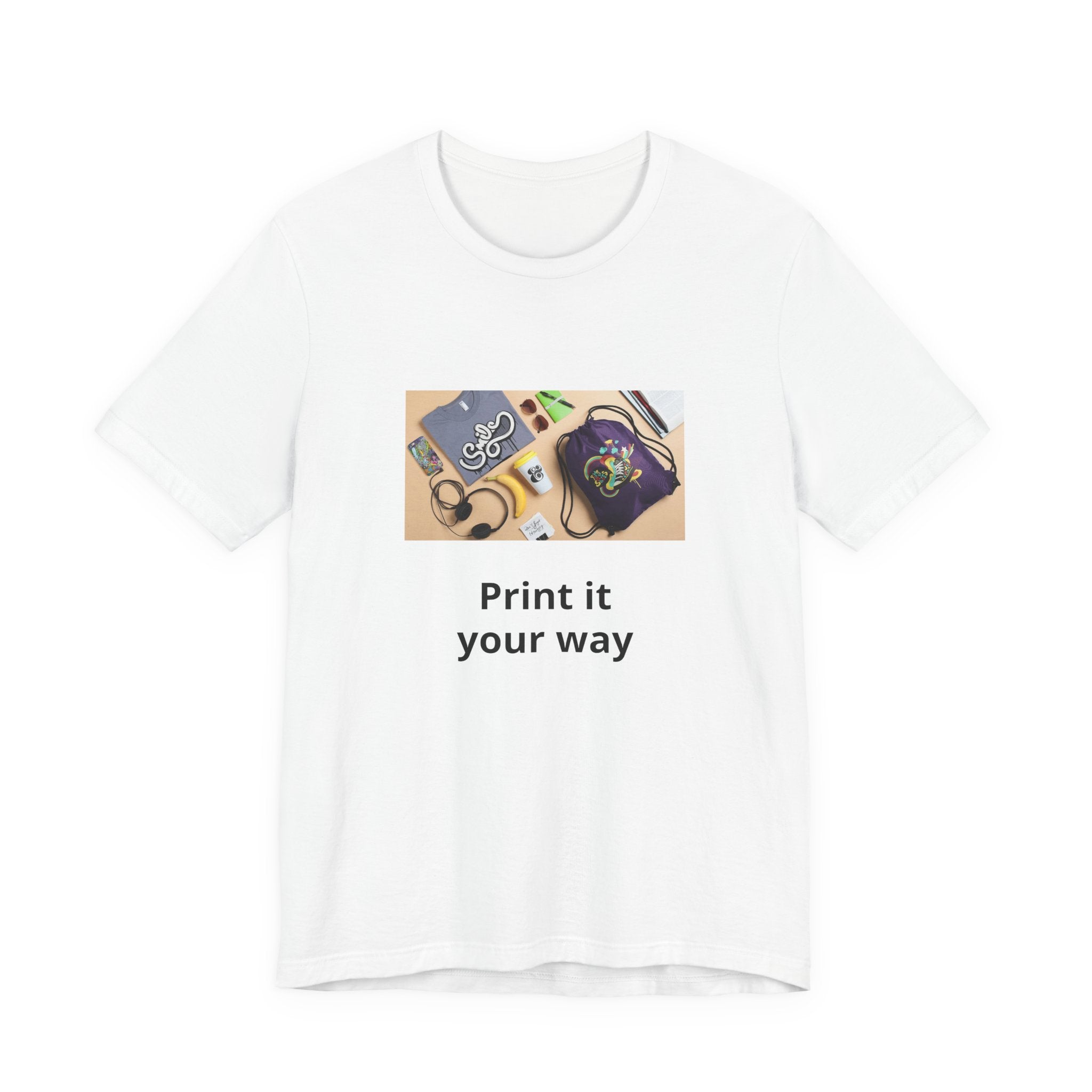 Custom Photo Print T‑Shirt — "Print it your way"
