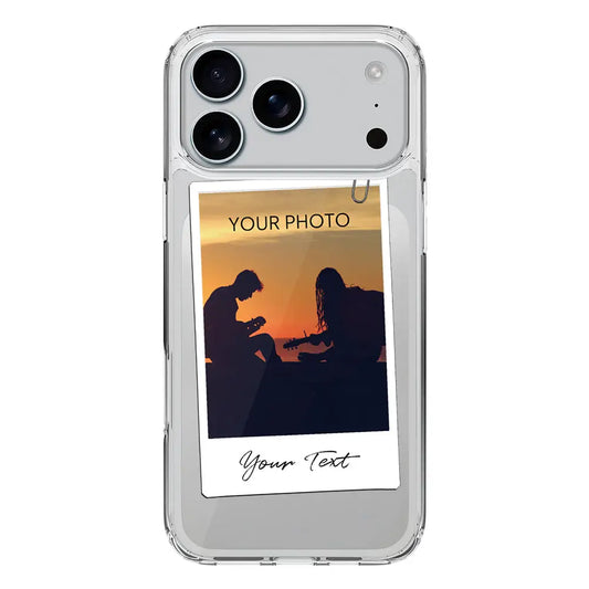 Polaroid Photo Phone Case Custom Name & image