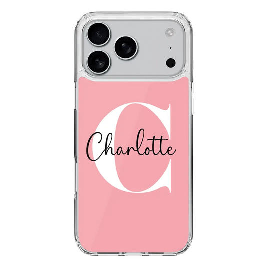 Custom Monogram Large Initial Name & Letter, Phone Case