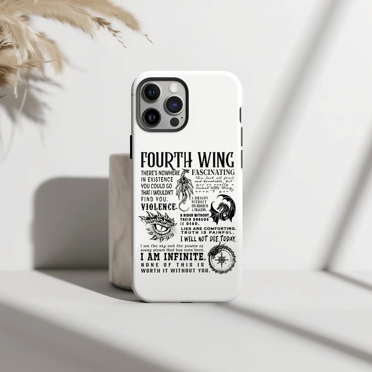 Fourth Wing phone case
